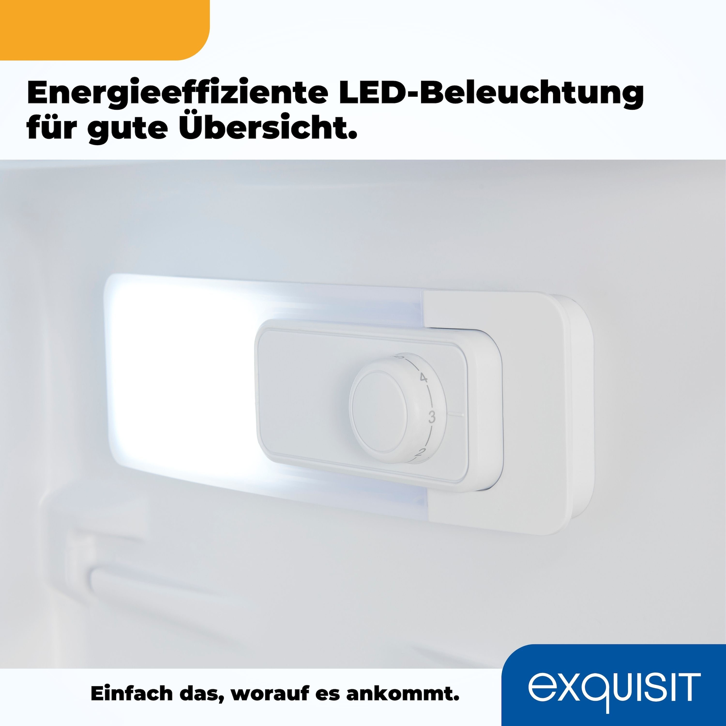 exquisit Kühlschrank »KS320-V-H-040E weiss« 142,6 cm hoch 54,4 cm breit Großzügiger Kühlraum für mehr Frische und beste Übersicht
