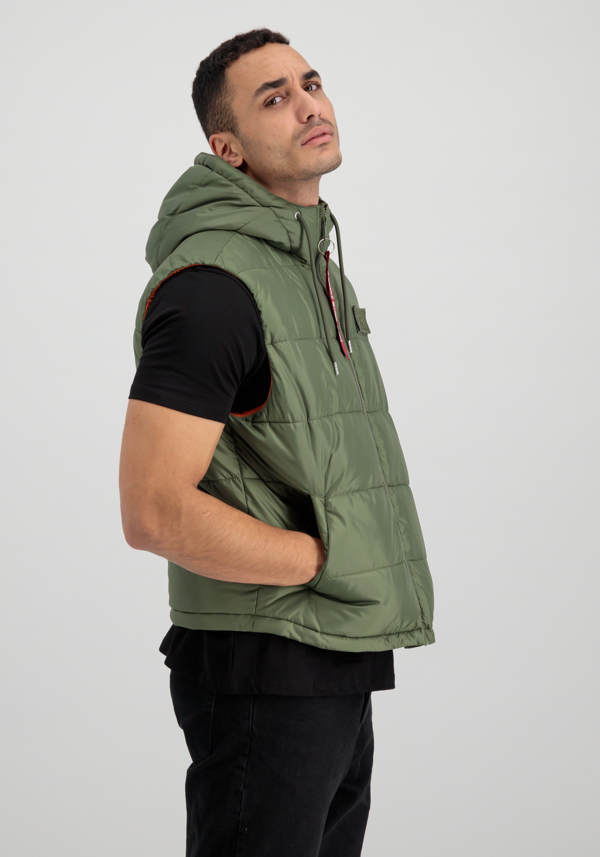 Alpha Industries Blouson »Alpha Industries Men - Vests Hooded Puffer Vest FD«