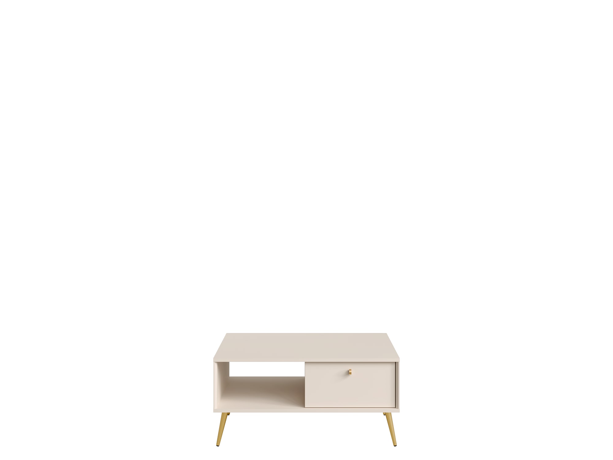 Home affaire Couchtisch »ROMELIS beige Kaffeetisch mit viel Stauraum, 87x66cm, modernes Design« pflegeleichter Beistelltisch mit zusätzlichen Aufbewahrungsschränken