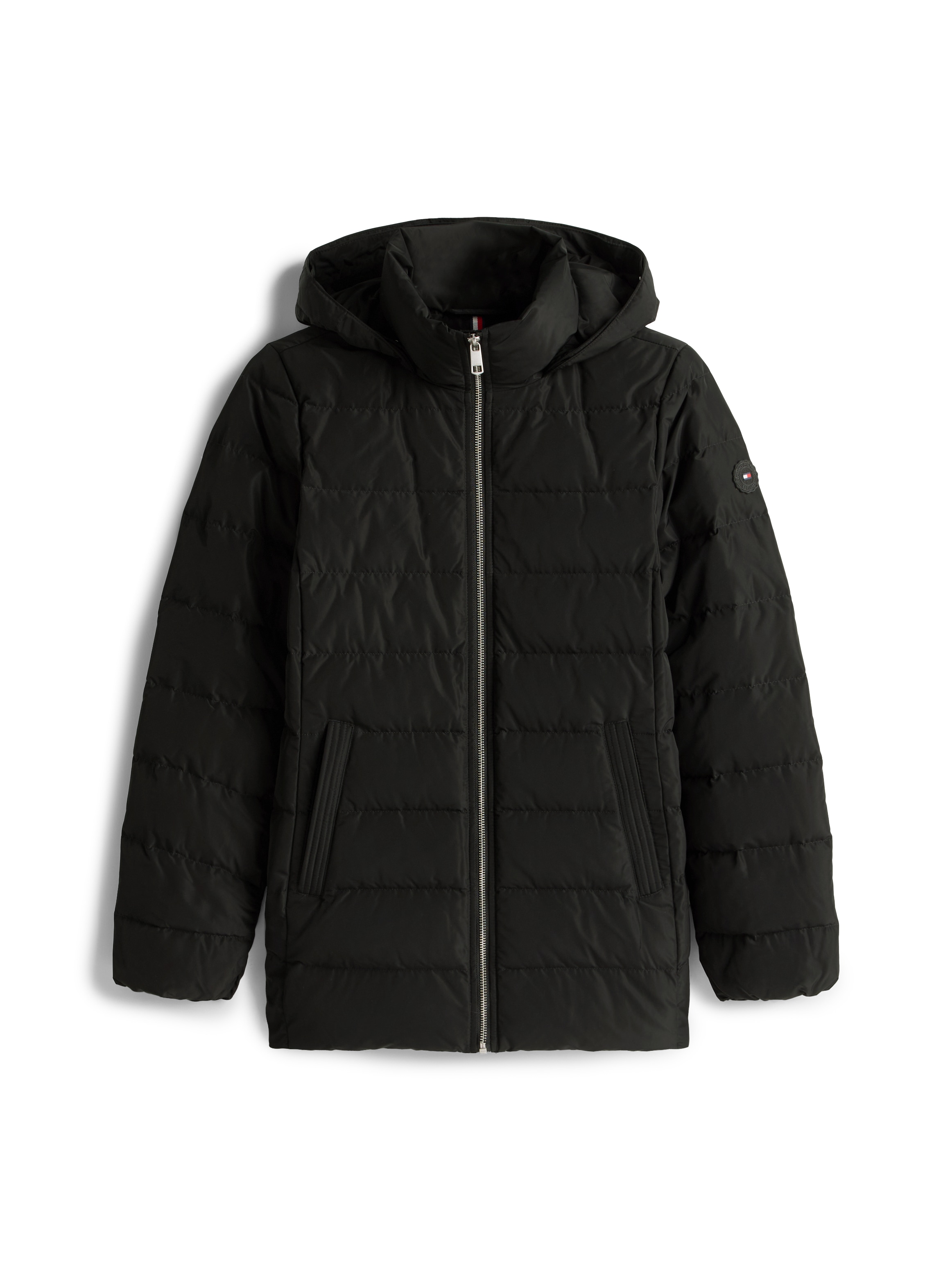 Tommy Hilfiger Steppjacke »MW DOWN SLIM JACKET WITH FUR« mit Kapuze mit Fellimitat
