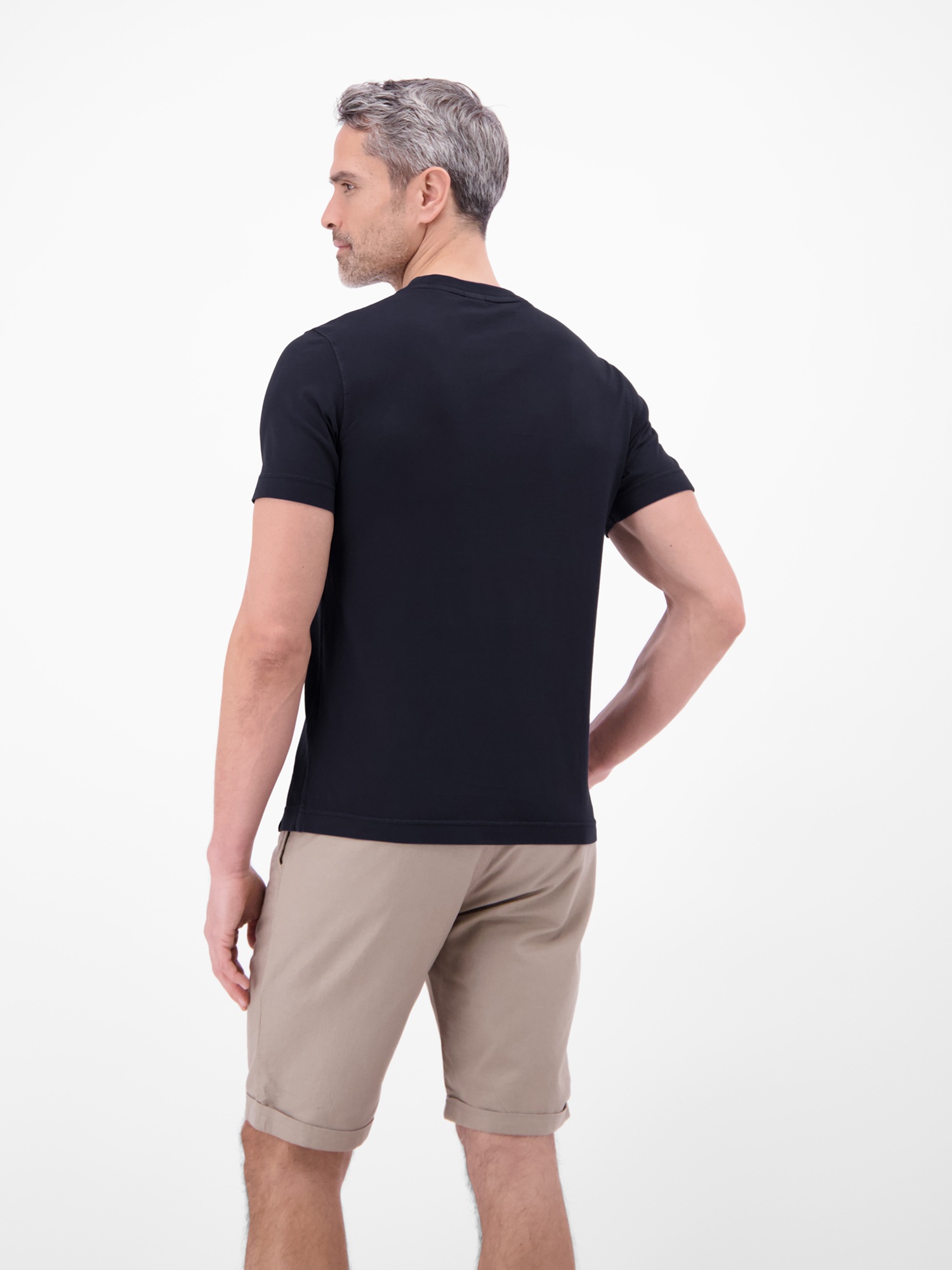 LERROS T-Shirt »T-Shirt mit O-Neck und Brusttasche«