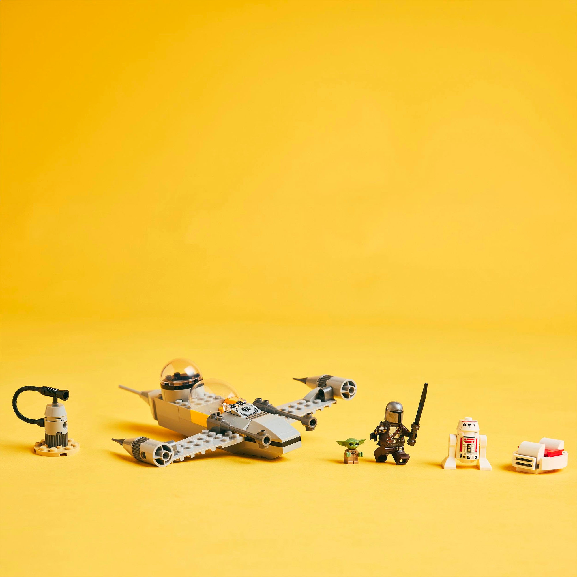 LEGO® Konstruktionsspielsteine »Mandos und Grogus N-1 Starfighter™ (75410), LEGO Star Wars«, (92 St.), Made in Europe