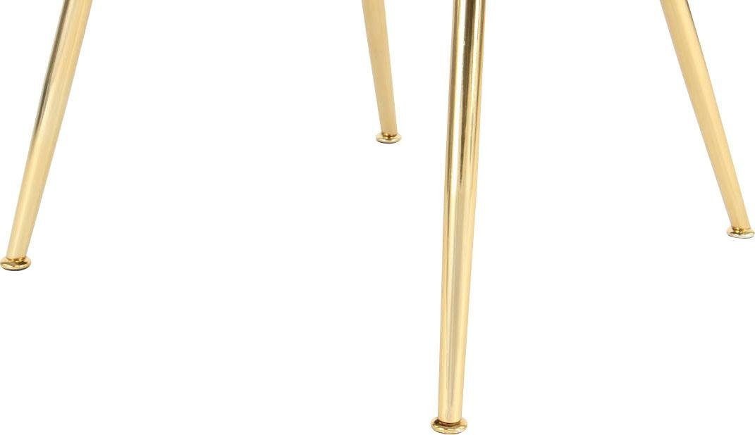 Kayoom Stuhl »Jolene 125, Esszimmerstuhl,eleganter Stoffbezug« () 1 Stk.samtweicher Bezug, Rückenlehne und Armlehnen abgerundet