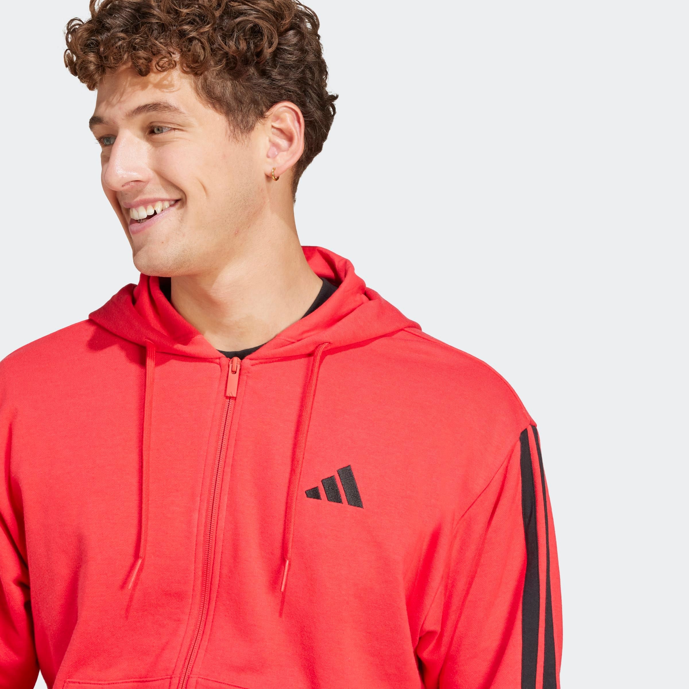 adidas Sportswear Kapuzensweatshirt »ESSENTIALS 3-STREIFEN FRENCH TERRY«
