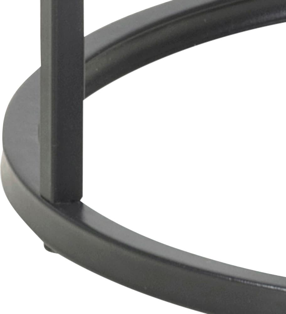 ACTONA GROUP Beistelltisch, Metallgestell im modernen Industrie-Look, rund, T: 40 x H: 55 cm