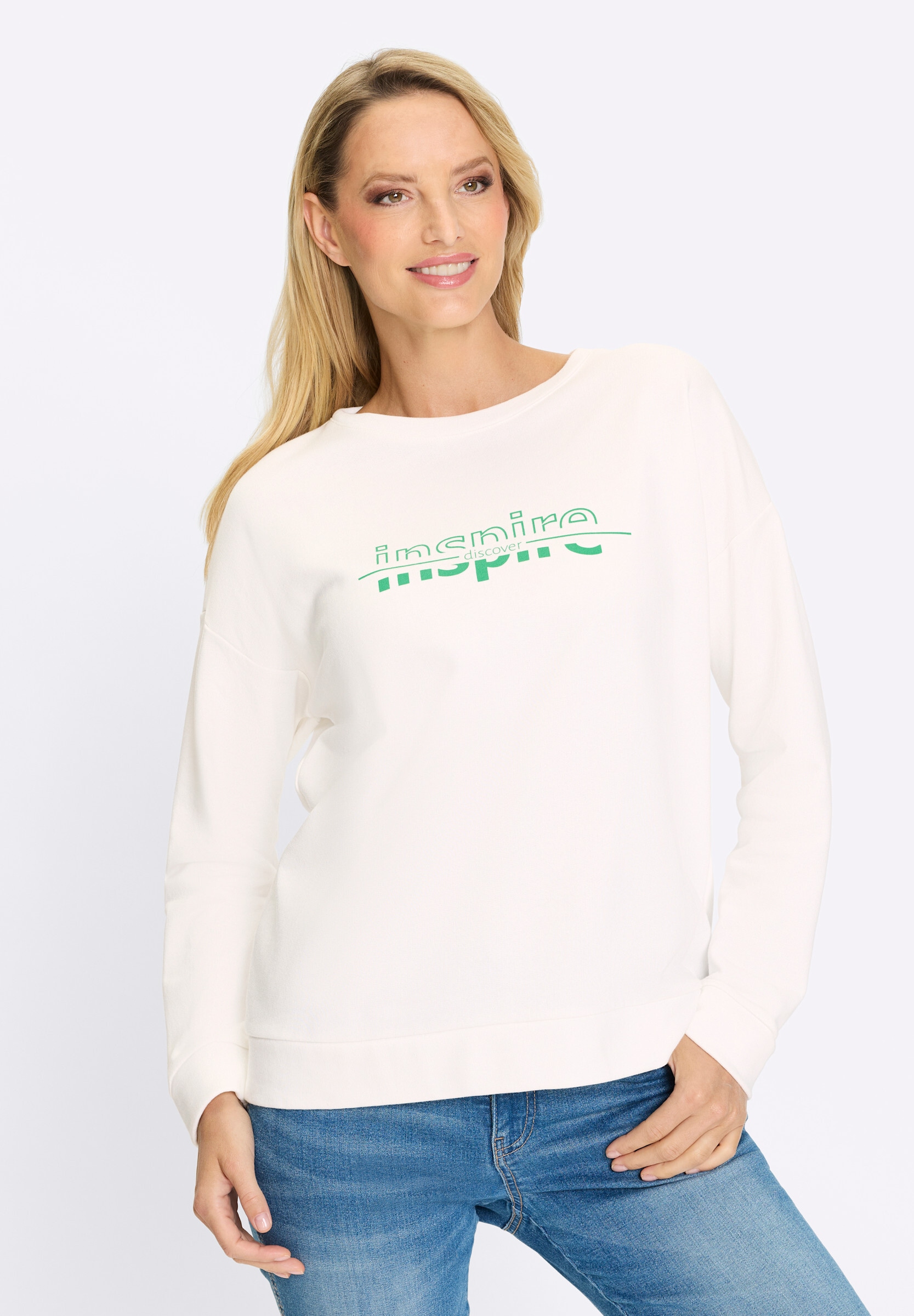 heine Sweatshirt »Sweatshirt Sweatshirt mit Aufdruck«
