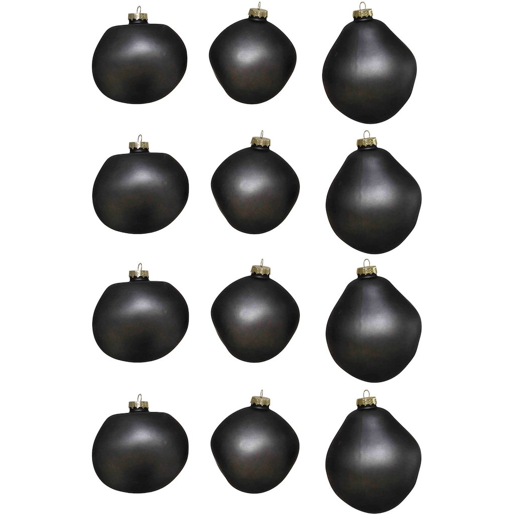 Leonique Weihnachtsbaumkugel »Birdelle matt, Weihnachtsdeko, Christbaumschmuck, Christbaumkugeln«, (Set, 12 St.)