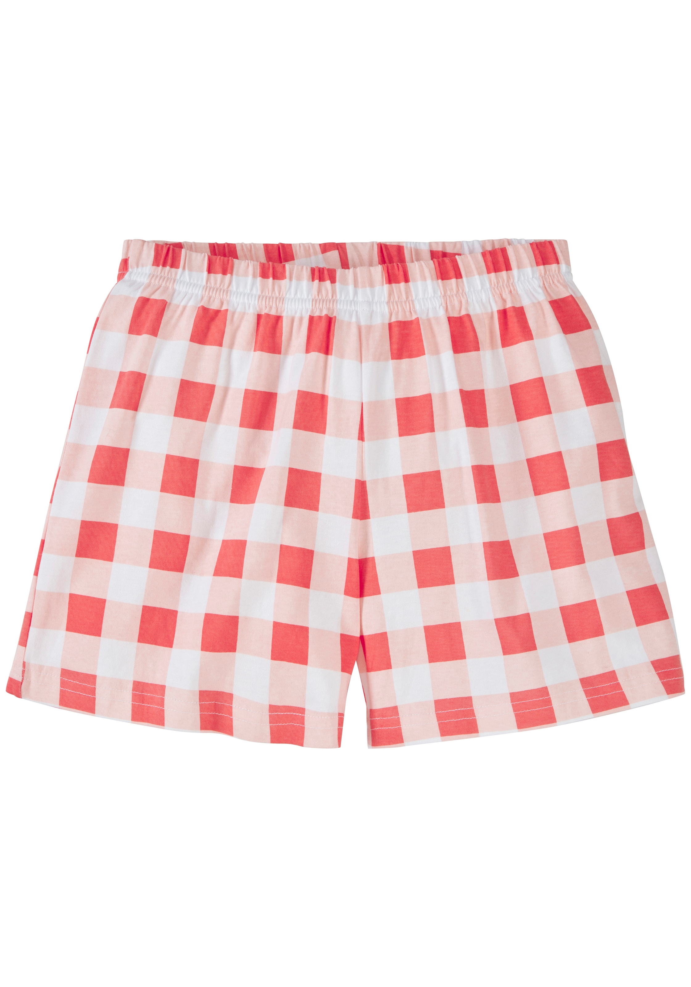 Buffalo Pyjama 1 Stück, 2 tlg. Mädchen - kurzer Schlafanzug mit karierter Hose