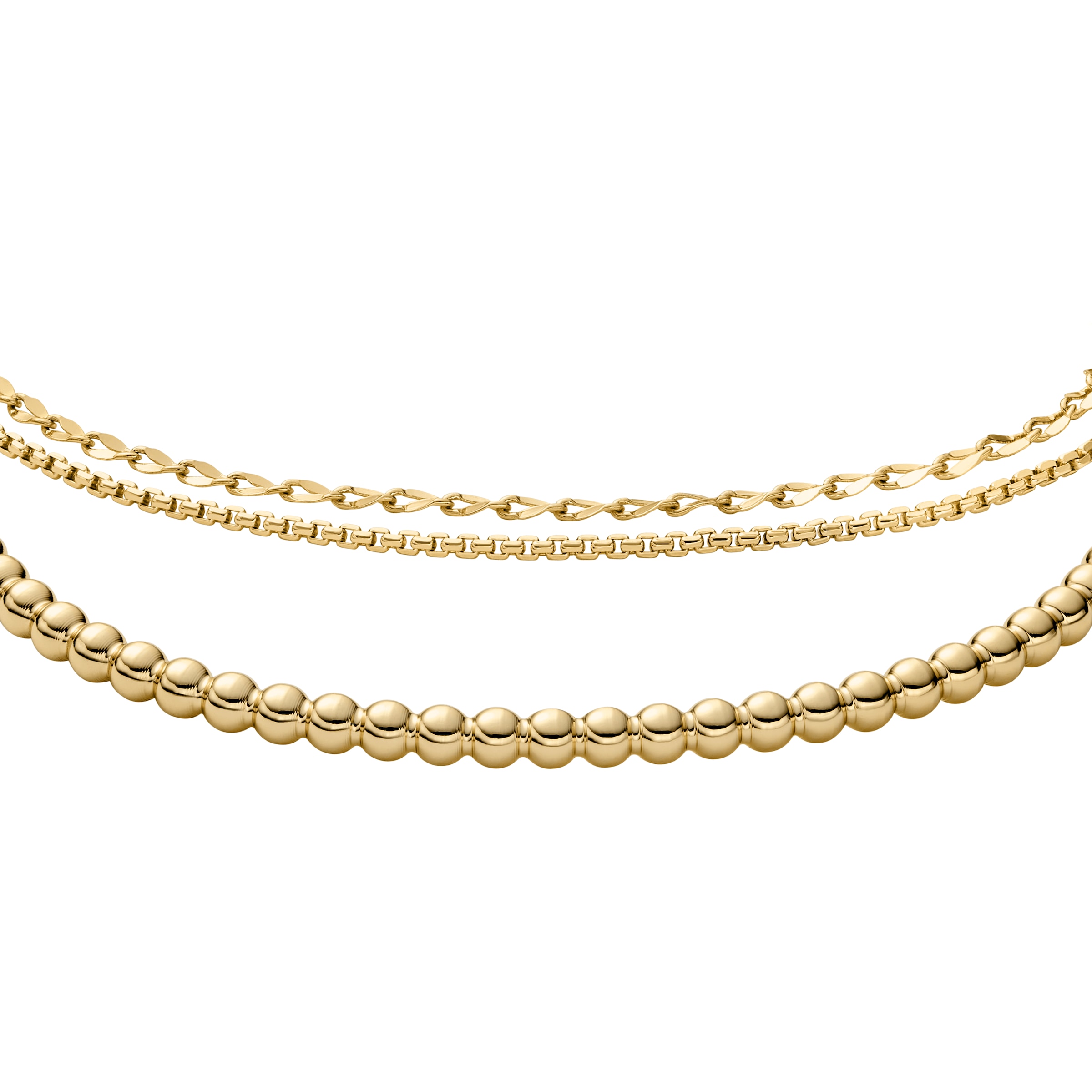 Fossil Armband Set »Multipack Schmuck Geschenk Metall JEWELRY«