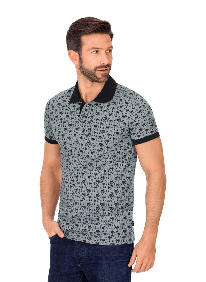 Trigema Polo-Shirt mit modischem Druck