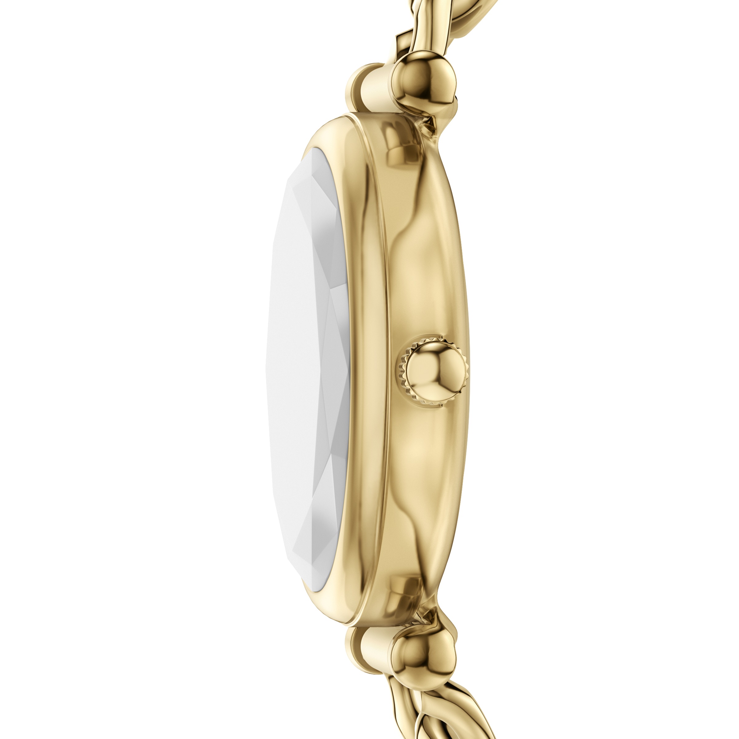 Fossil Quarzuhr »CARLIE« Armbanduhr, Damenuhr, Edelstahlarmband, analog