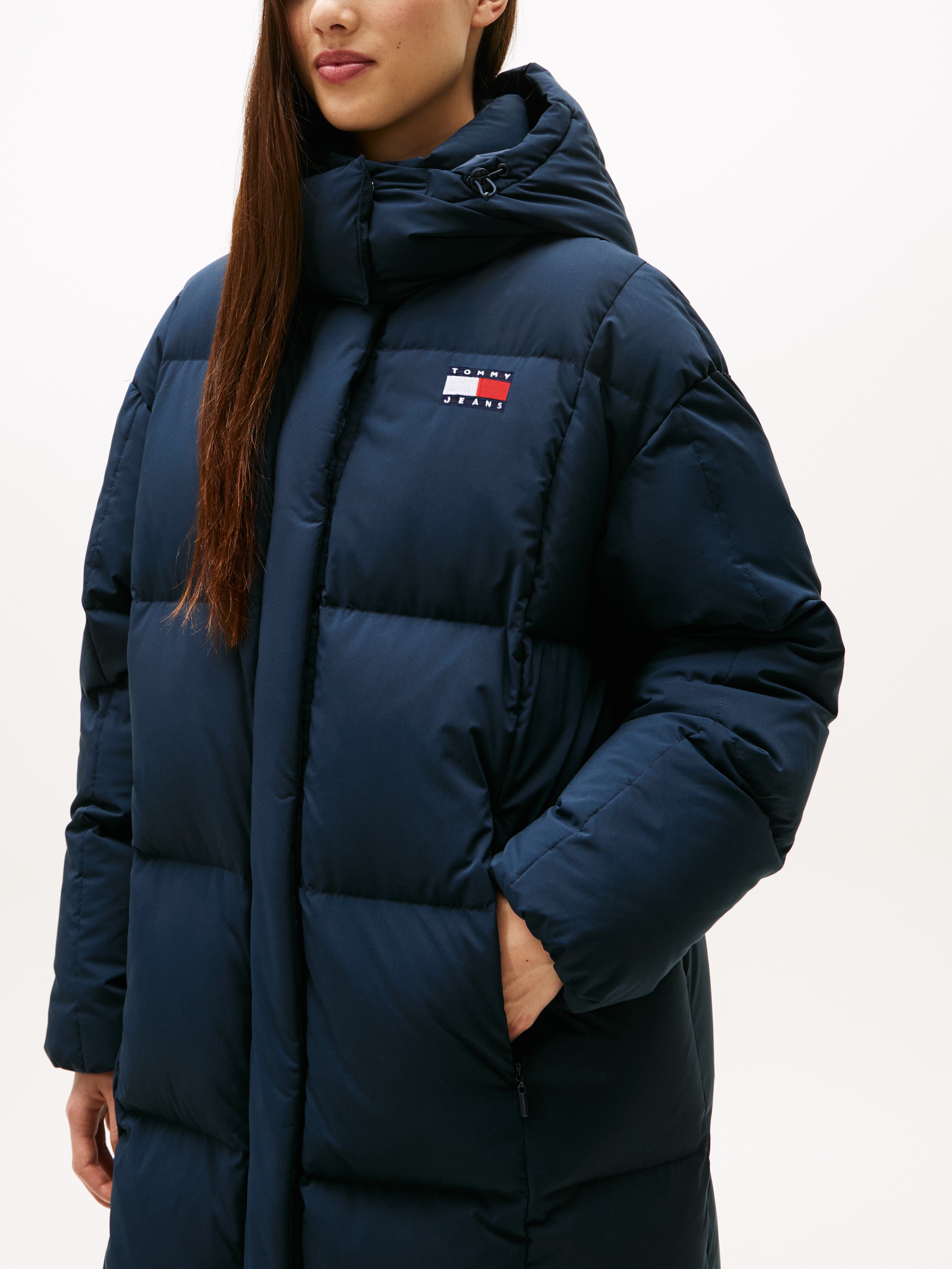 Tommy Jeans Steppmantel »TJW ALASKA GRID DWN MXI COAT EXT«