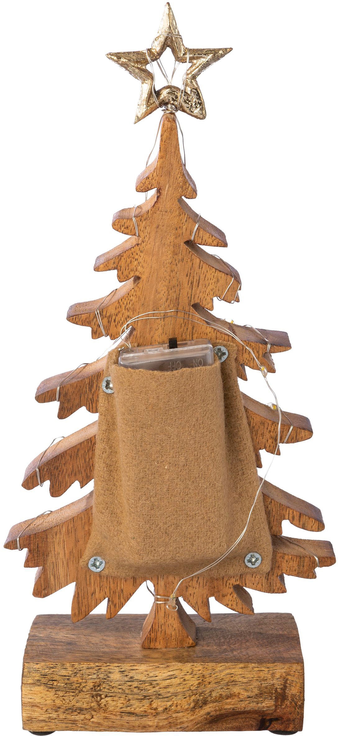Creativ deco Dekofigur »LUMEN, Deko-Objekt Tannenbaum« Weihnachtsdeko, Batteriebetrieb