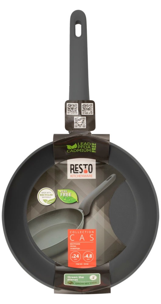 RESTO Kitchenware Bratpfanne »Cas, Universalpfanne mit ergonomischem Soft-Touch Griff« Aluminium 1 Stk. tlg. mit keramischer Antihaftbeschichtung, PFAS-frei