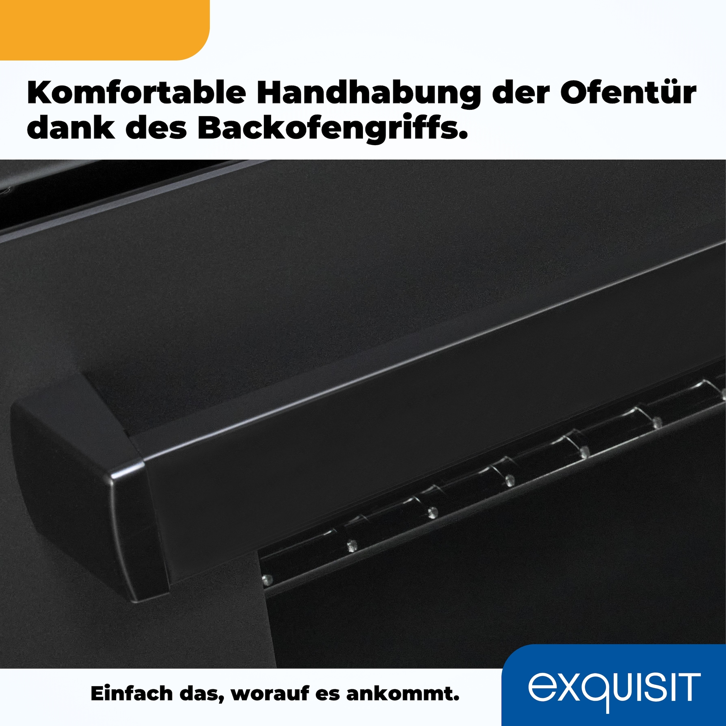 exquisit Backofen-Set »EBE367-H-120 mattschwarz« Set, 2 Stk. tlg.