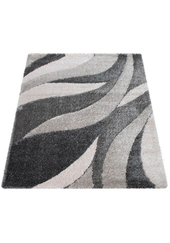 Paco Home Hochflor-Teppich »Ponto 821«, rechteckig, 40 mm Höhe, modernes Wellen... kaufen