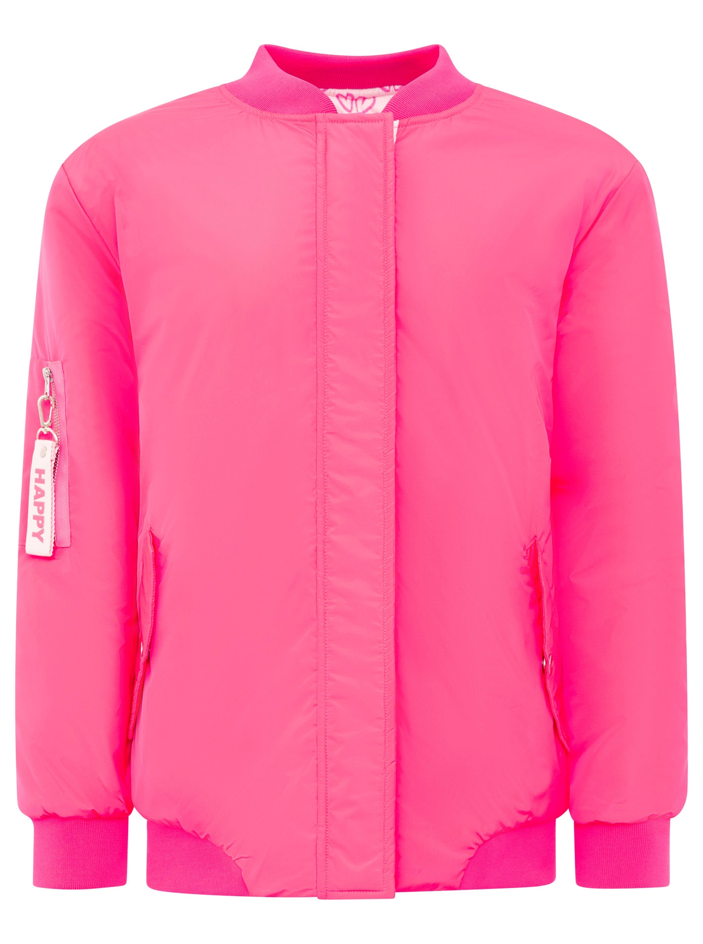 Zwillingsherz Bomberjacke »"Happy"« ohne Kapuze verdeckter Reißveschluss, Taschen