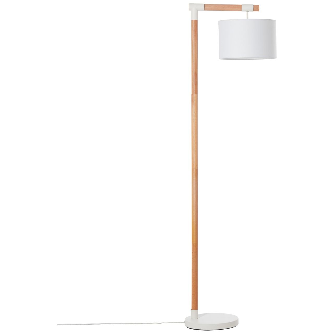 Brilliant Stehlampe »Eloi«, 1 flammig-flammig, mit weißem Stoffschirm,  167,5 cm Höhe, E27, Holz/Textil, natur/weiß bestellen im OTTO Online Shop