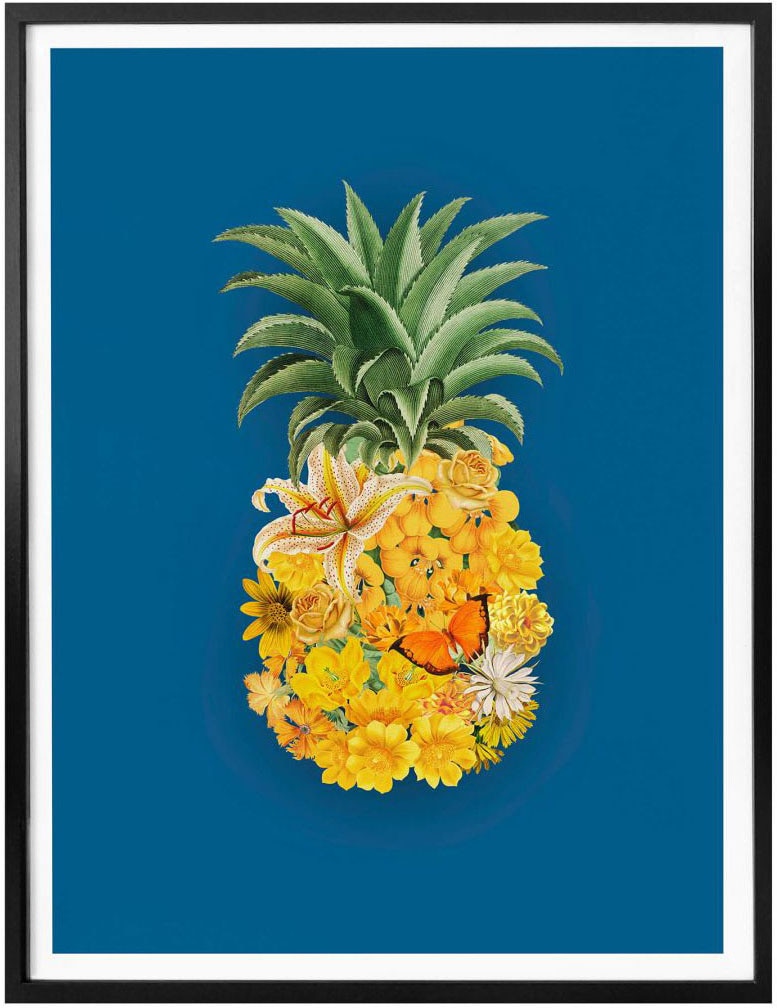 Wall-Art Poster »Ananas OTTO Blau«, Blume online Blumen, bei (1 St.)