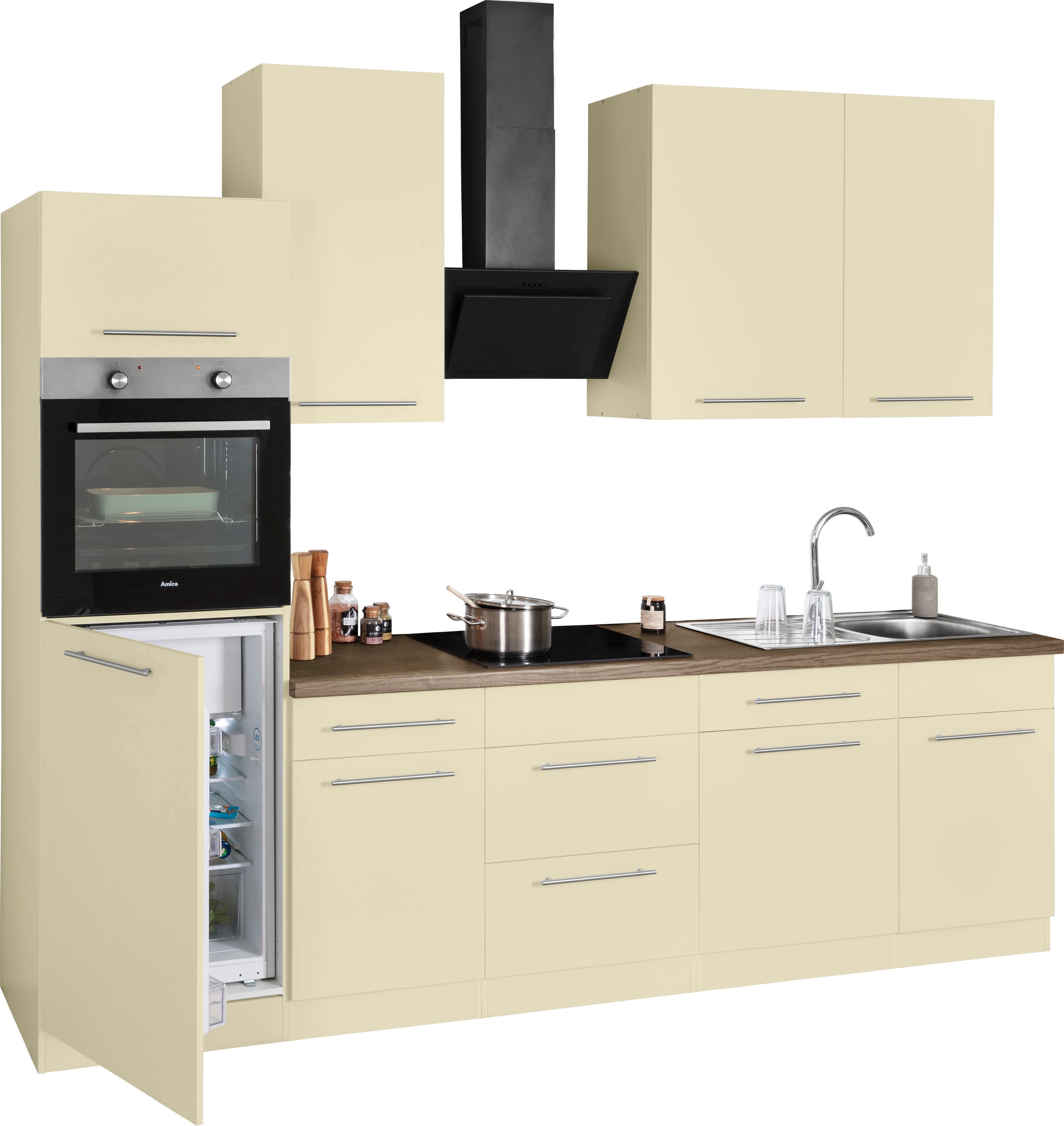 wiho Küchen Küchenzeile »Unna« ohne E-Geräte, Breite 280 cm