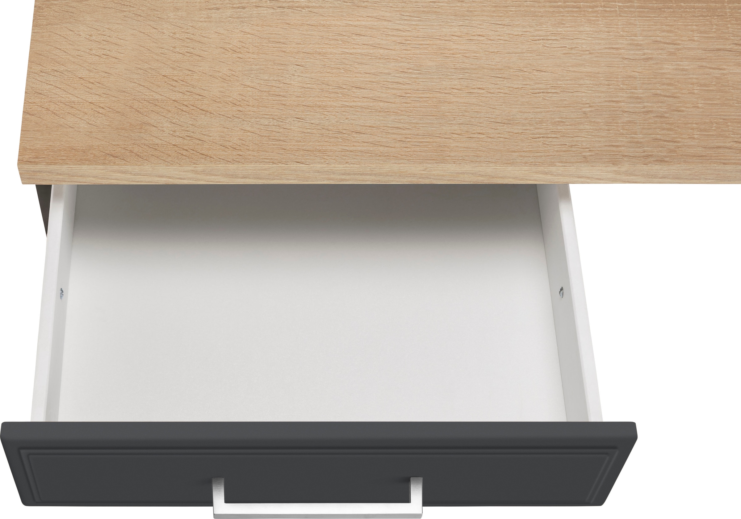 KOCHSTATION Küchenzeile »KS-Stockholm« Breite 330 cm, mit hochwertigen MDF Fronten im Landhaus-Stil