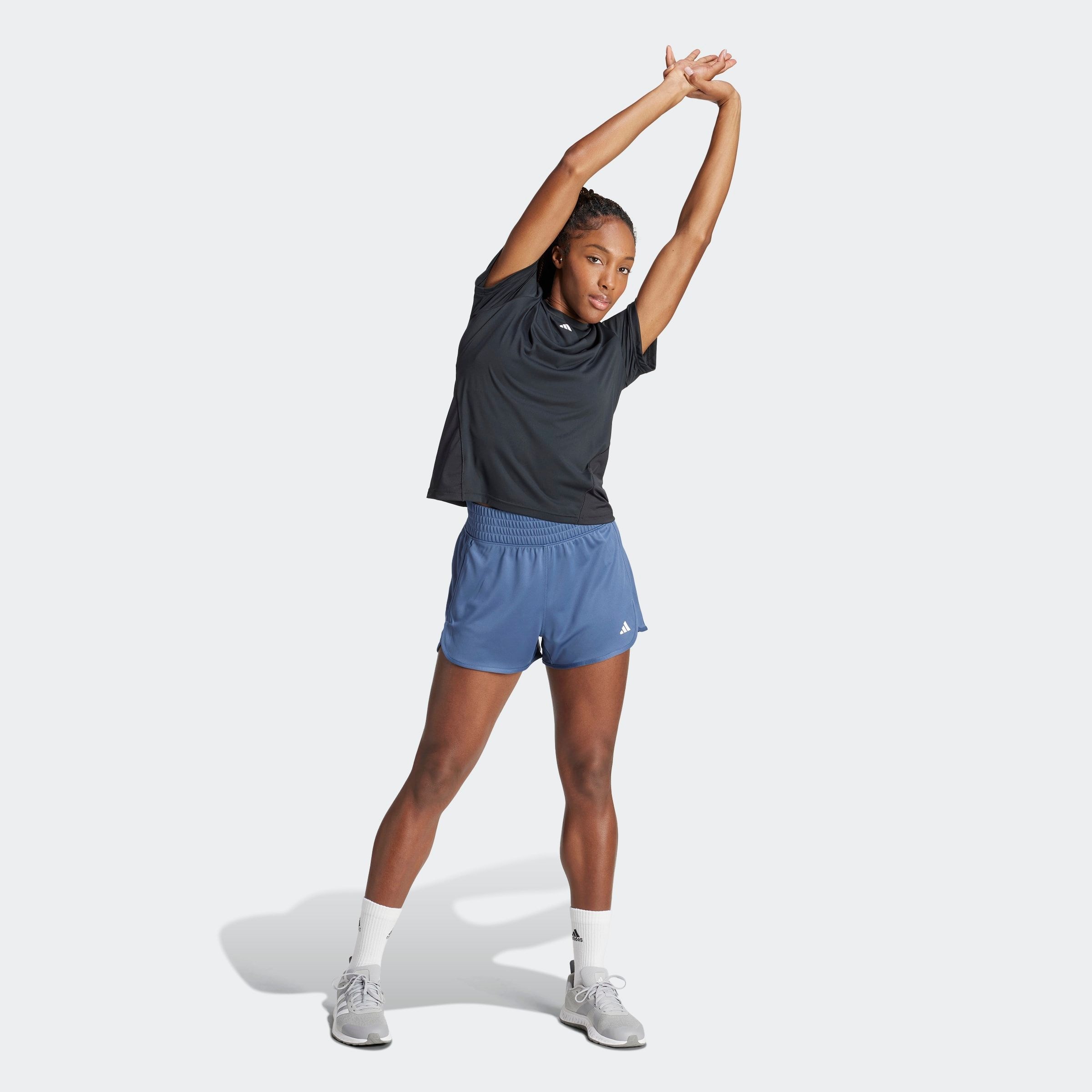 adidas Performance Shorts »PACER KNIT HIGH«, (1 tlg.), Trainingsshorts aus weiches Material, atmungsaktiv