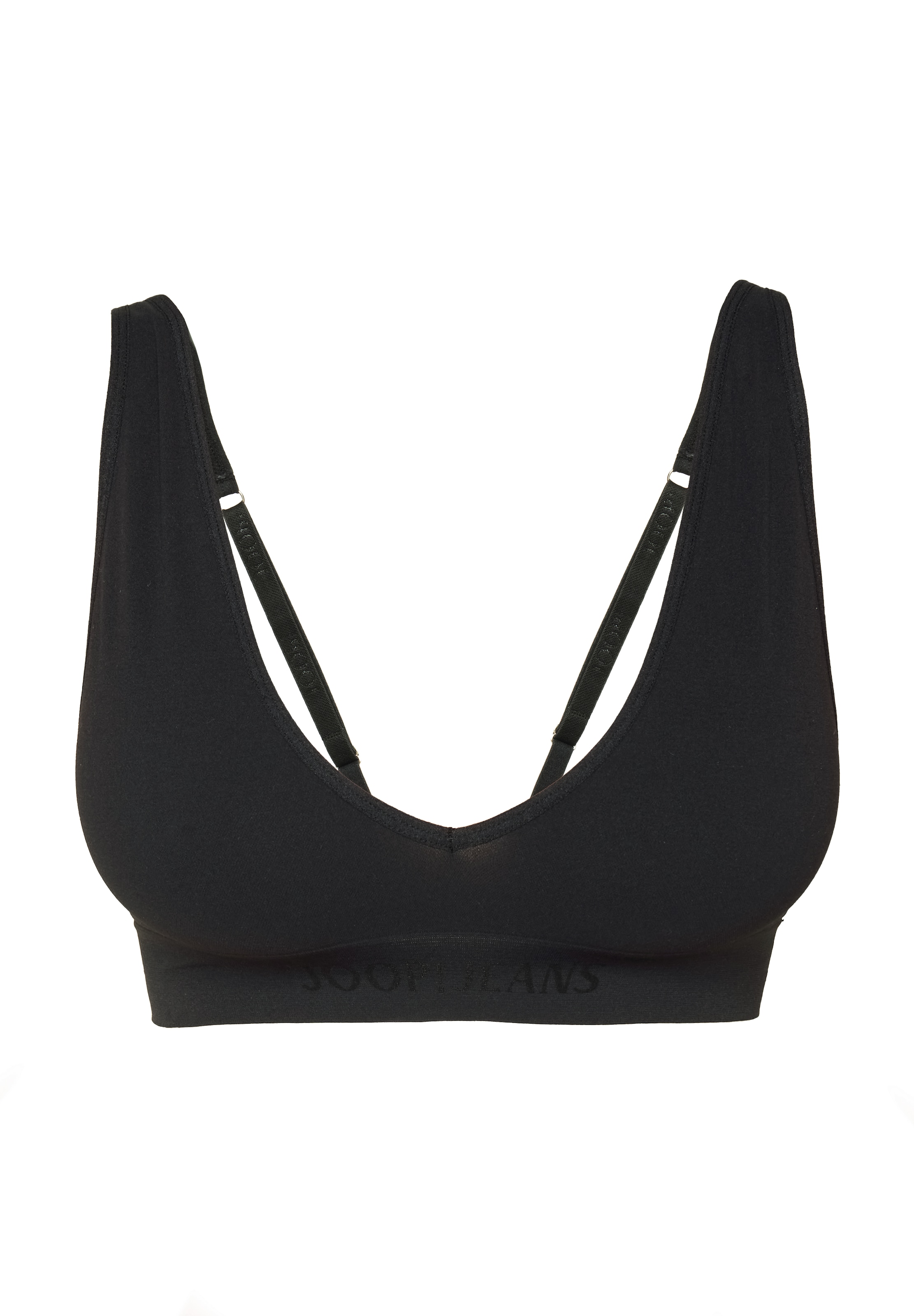JOOP! Jeans Bralette tiefer V-Ausschnitt, Logoschriftzug
