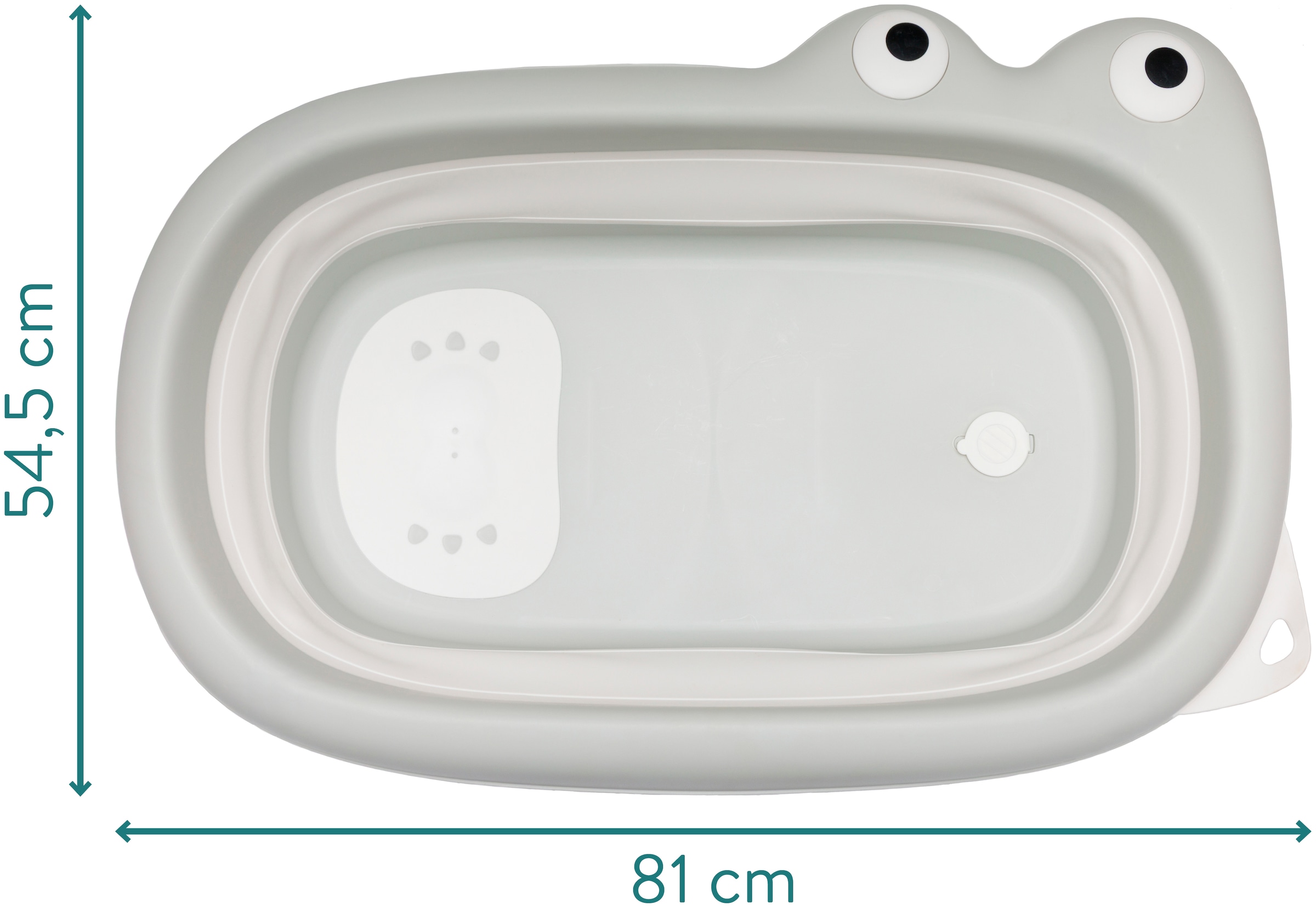 Fillikid Babybadewanne »Faltbadewanne Dino« Höhe 23 cm mit Ablaufstöpsel
