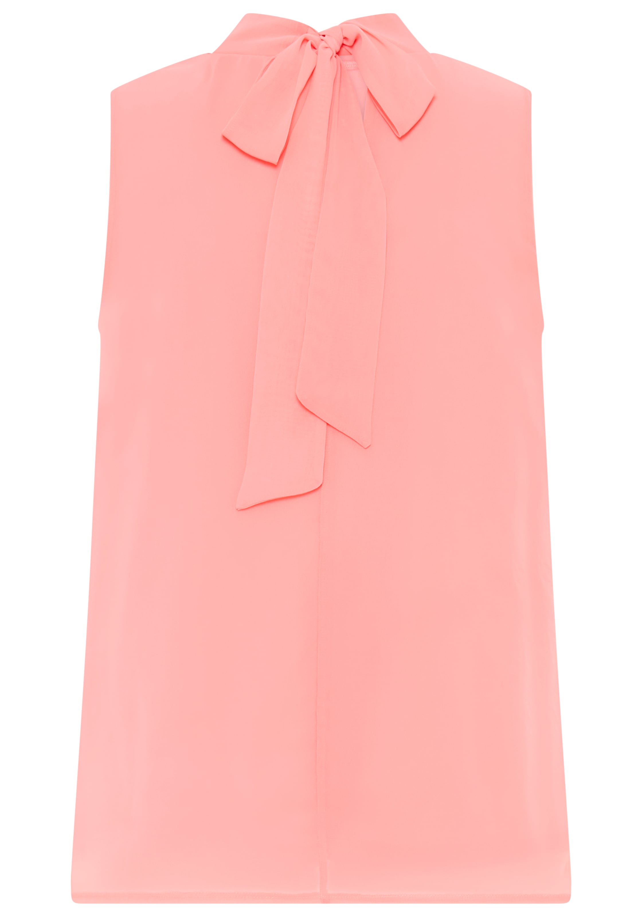 Laura Scott Chiffonbluse hoch geschlossener Ausschnitt mit Schleifen-Detail