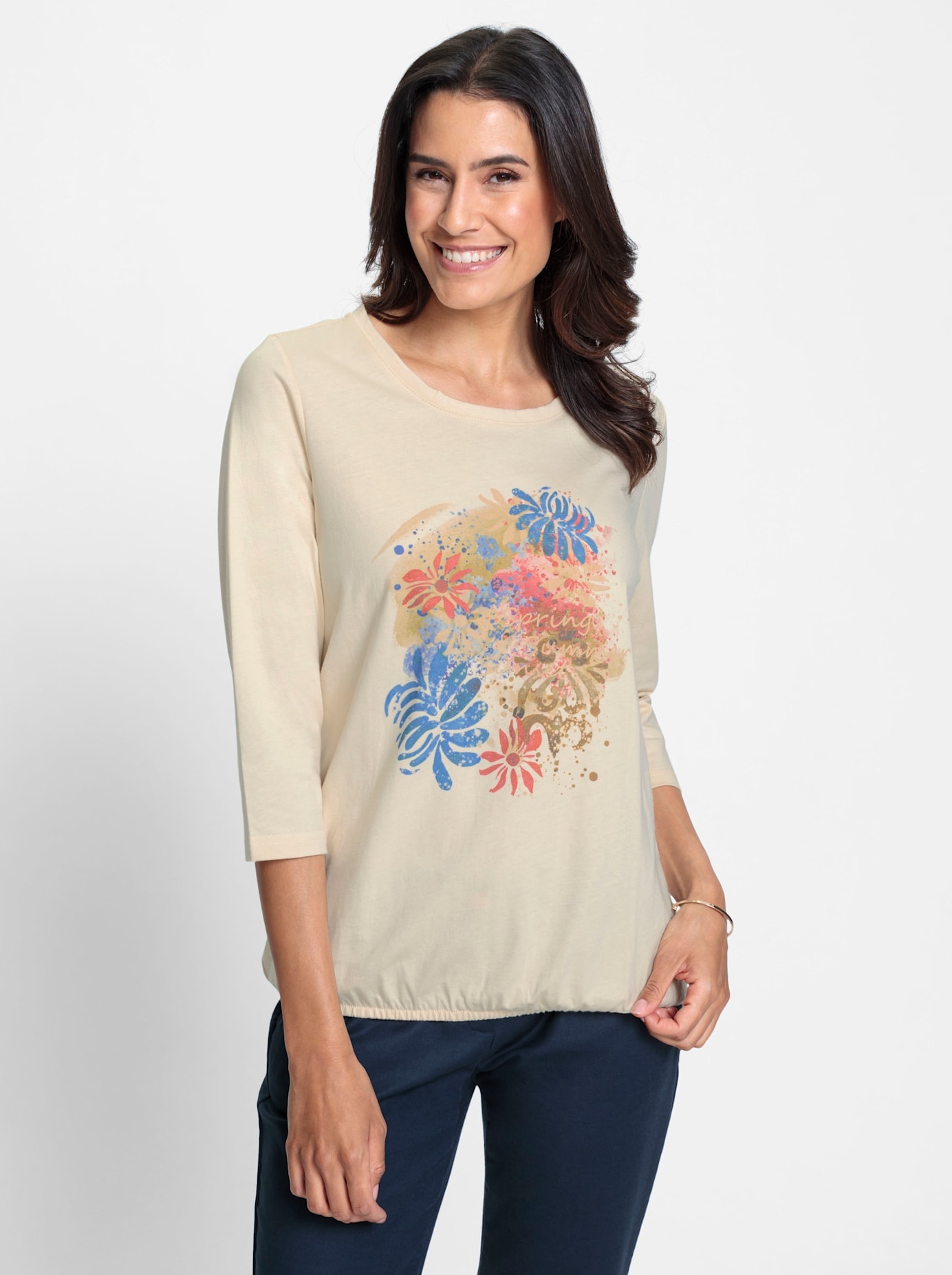 Inspirationen 3/4-Arm-Shirt »Shirt«, (1 tlg.)