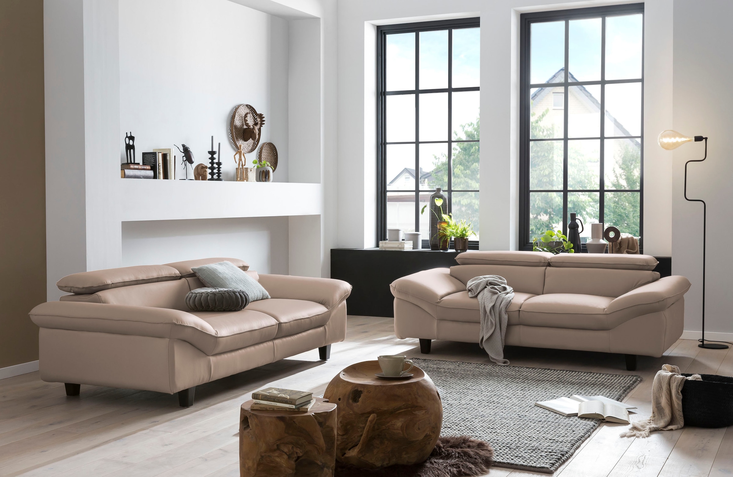 Home affaire 2-Sitzer »Pilot« Big-Sofa mit Kopfteilverstellung