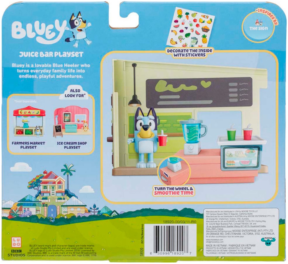 Moose Spielwelt »Bluey, Mini-Spielset, Let's Play Chef Saftbar«