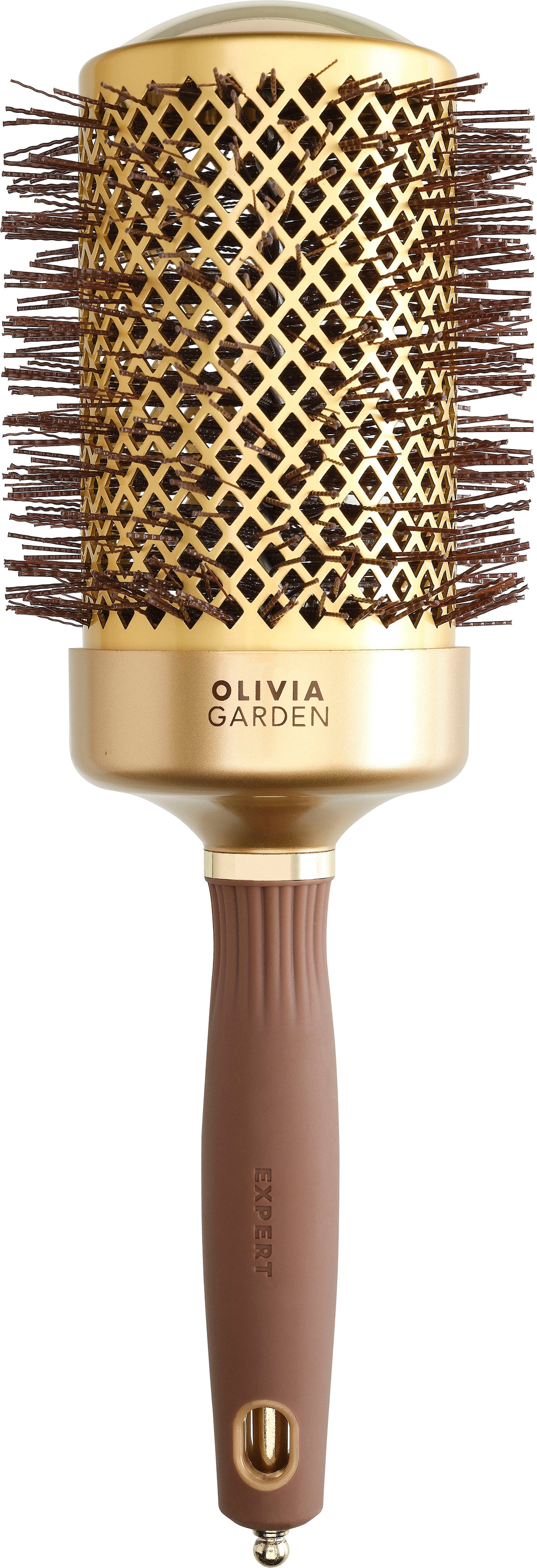 OLIVIA GARDEN Rundbürste »EXPERT BLOWOUT SHINE Wavy Bristles Gold&Brown«