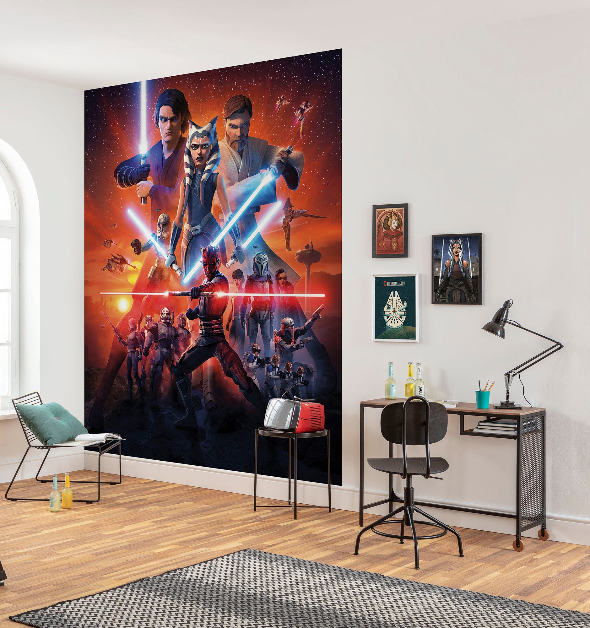 Komar Fototapete »Vlies Fototapete - Star Wars Clone Wars Mission - Größe 200 x 250 cm«, bedruckt