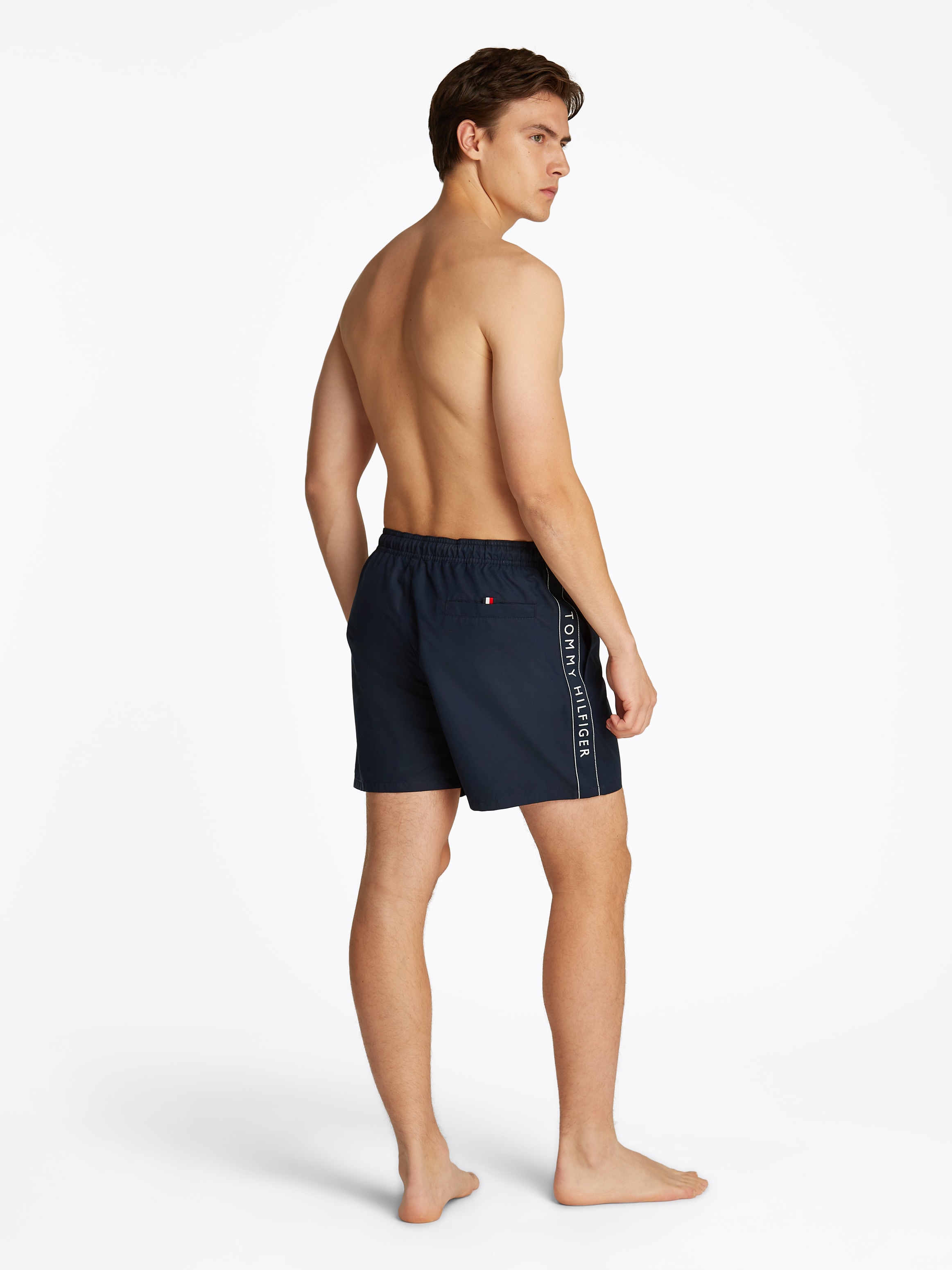 Tommy Hilfiger Swimwear Badeshorts »MEDIUM DRAWSTRING TAPE«, mit Logo-Band