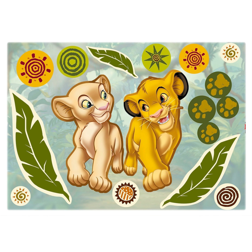 Komar Wandtattoo »Simba and Nala«, (17 St.)