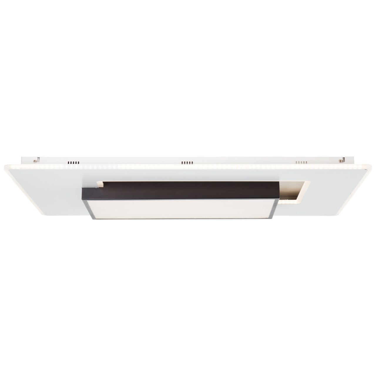 Brilliant LED Deckenleuchte »Hutson«, 1 flammig, 80 x 50 cm, dimmbar, CCT, 6800 lm, Fernbedienung, weiß/schwarz