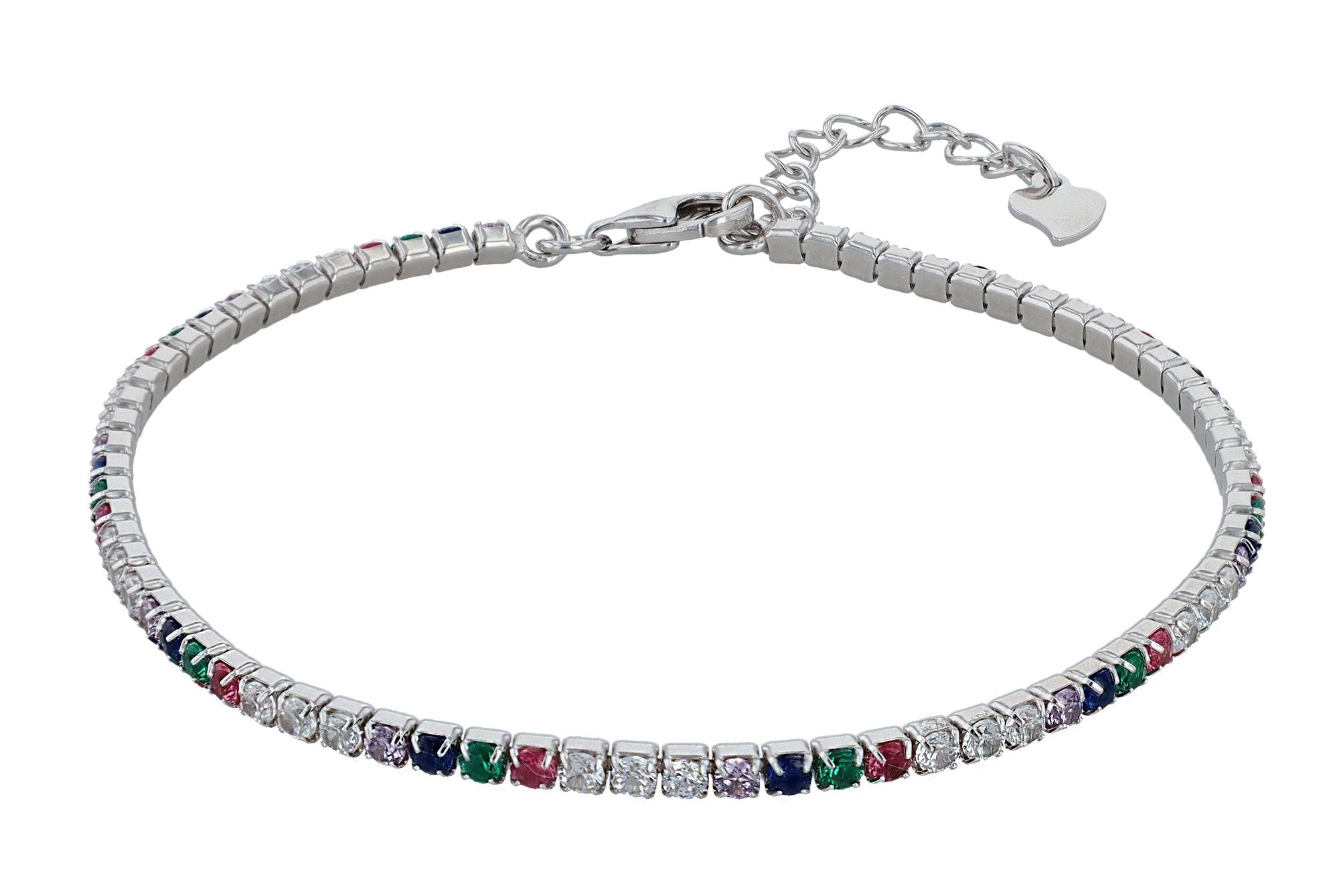 Adelia´s Armband »Damen Armband aus 925 Silber mit Zirkonia 17 cm«
