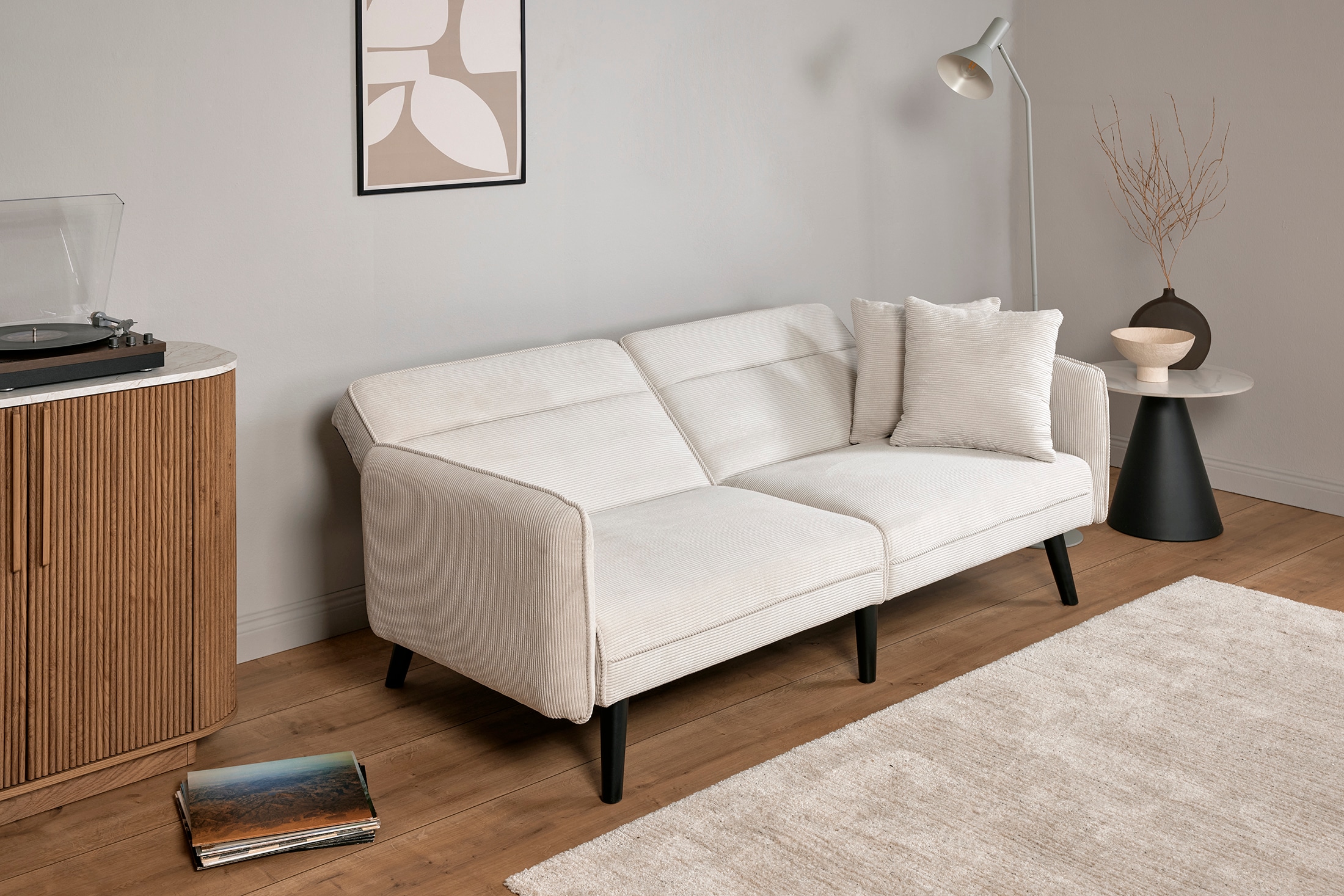 Jahnke Schlafsofa »CHILLAX LINE« mit Relax-und Schlaffunktion, inkl. Kissen, Breite 191 cm