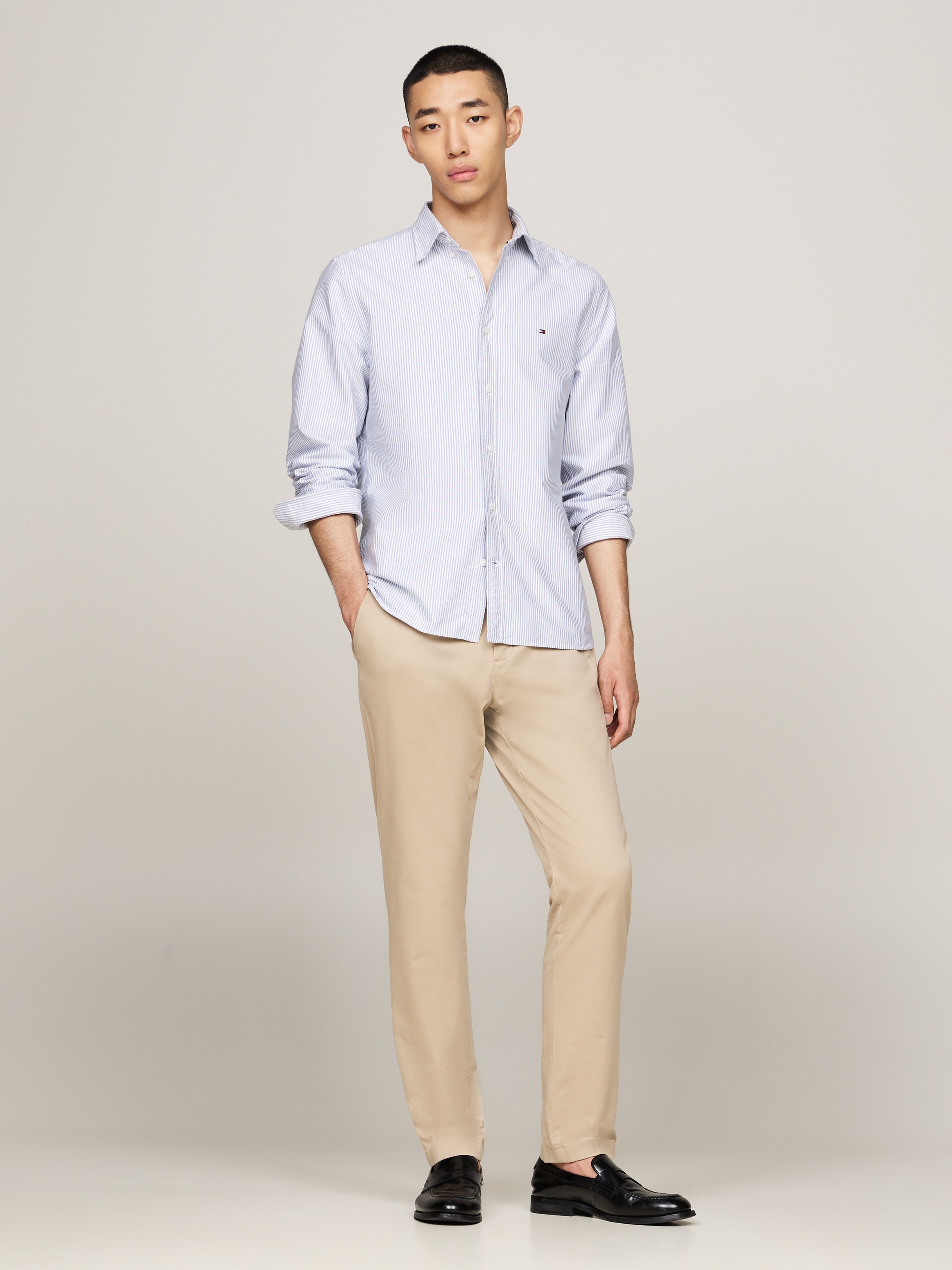 Tommy Hilfiger Langarmhemd »HERITAGE OXFORD STRIPE RF SHIRT«
