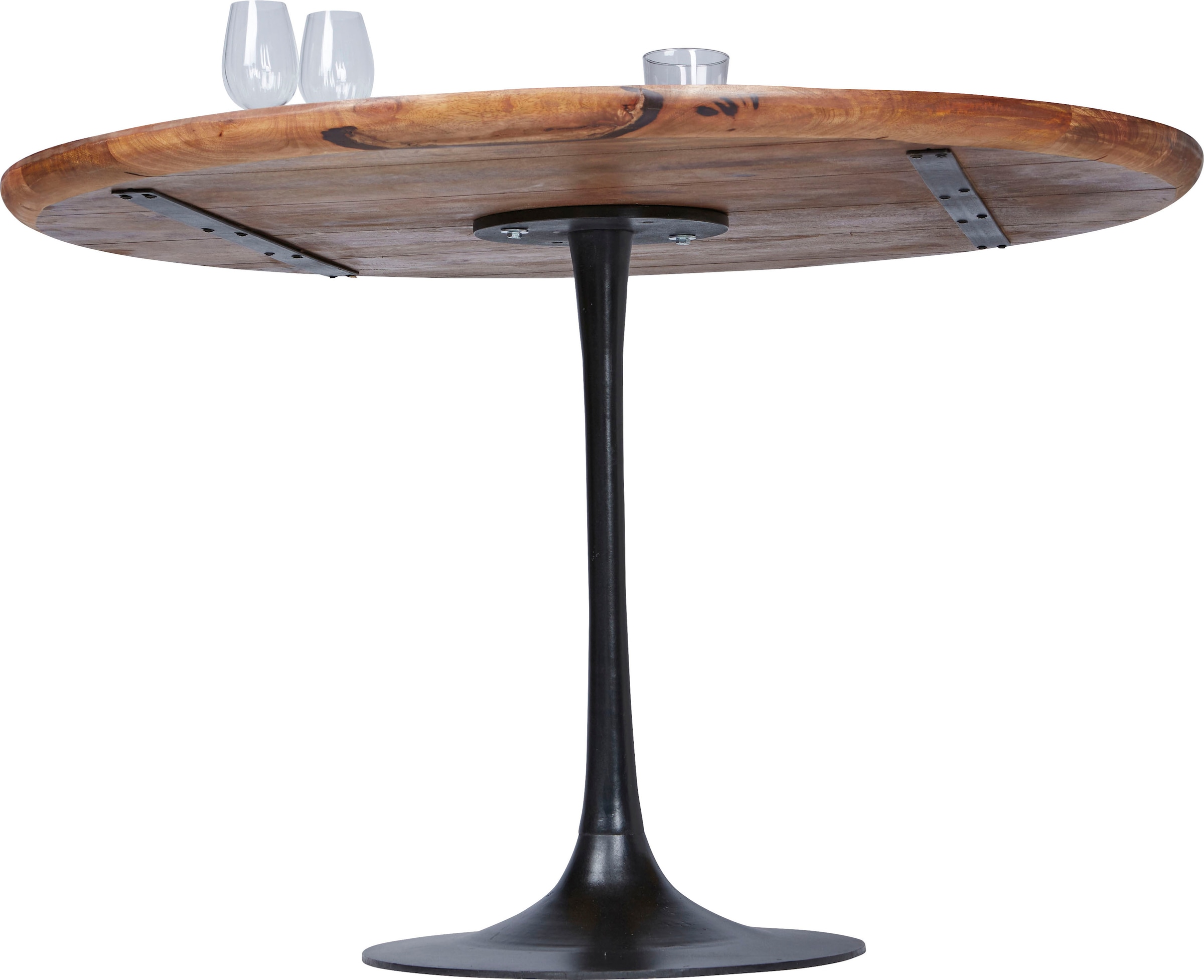TOM TAILOR HOME Esstisch »T-MODERN TABLE ROUND«, aus Mangoholz, Knopfdetail, Moderne Eleganz durch abgerundete Kante