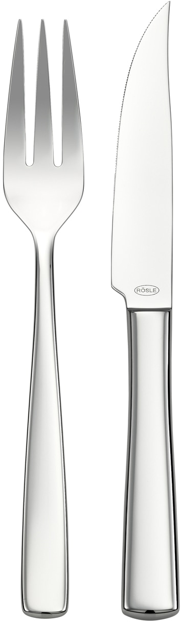 RÖSLE Steakbesteck »ELEGANCE«, (Set, 12 tlg.), spülmaschinengeeignet