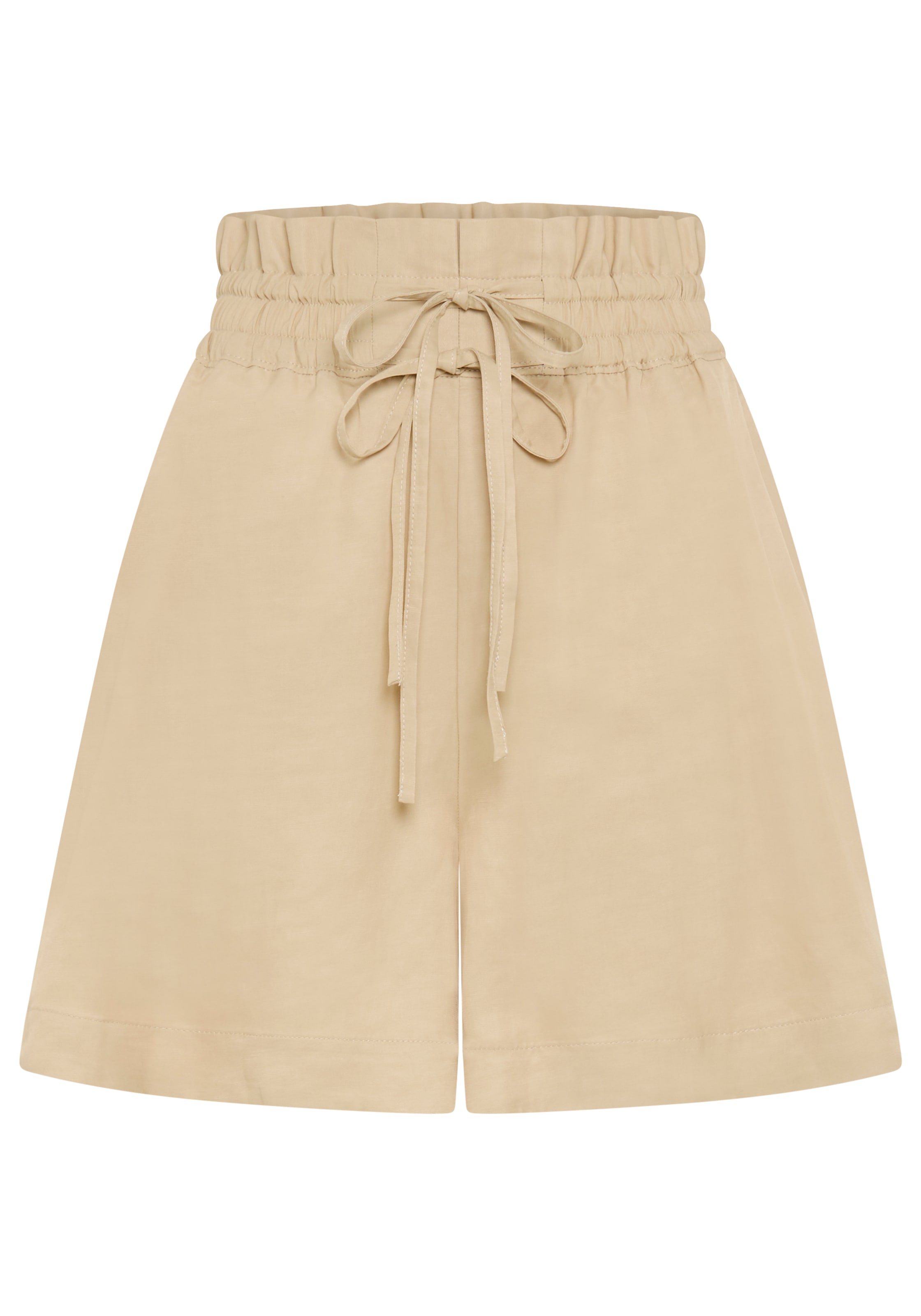 BOSS ORANGE Shorts »Tacolina Premium Damenmode«  High Waist mit doppeltem Bindeband, Paperbag-Look