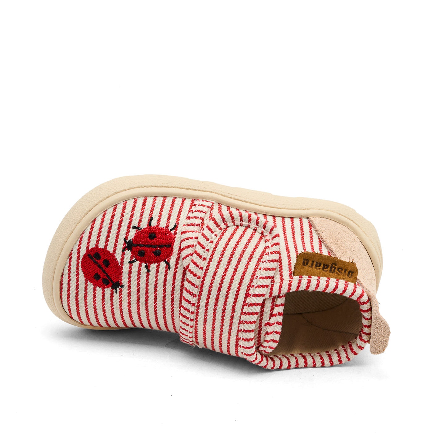 Bisgaard Hausschuh »barefoot basic«  Klettschuh mit Stickerei, Größenschablone zum Download