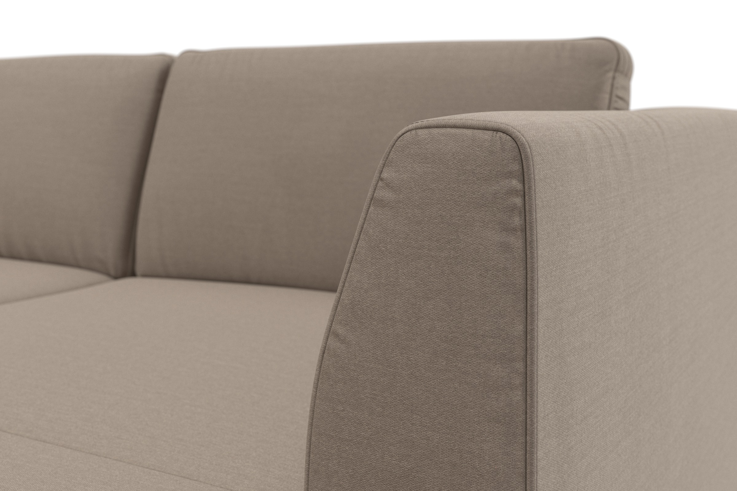 sit&more Wohnlandschaft »Olsen U-Form«, inklusive Sitztiefenverstellung, wahlweise mit Bettfunktion, 15cm hoch
