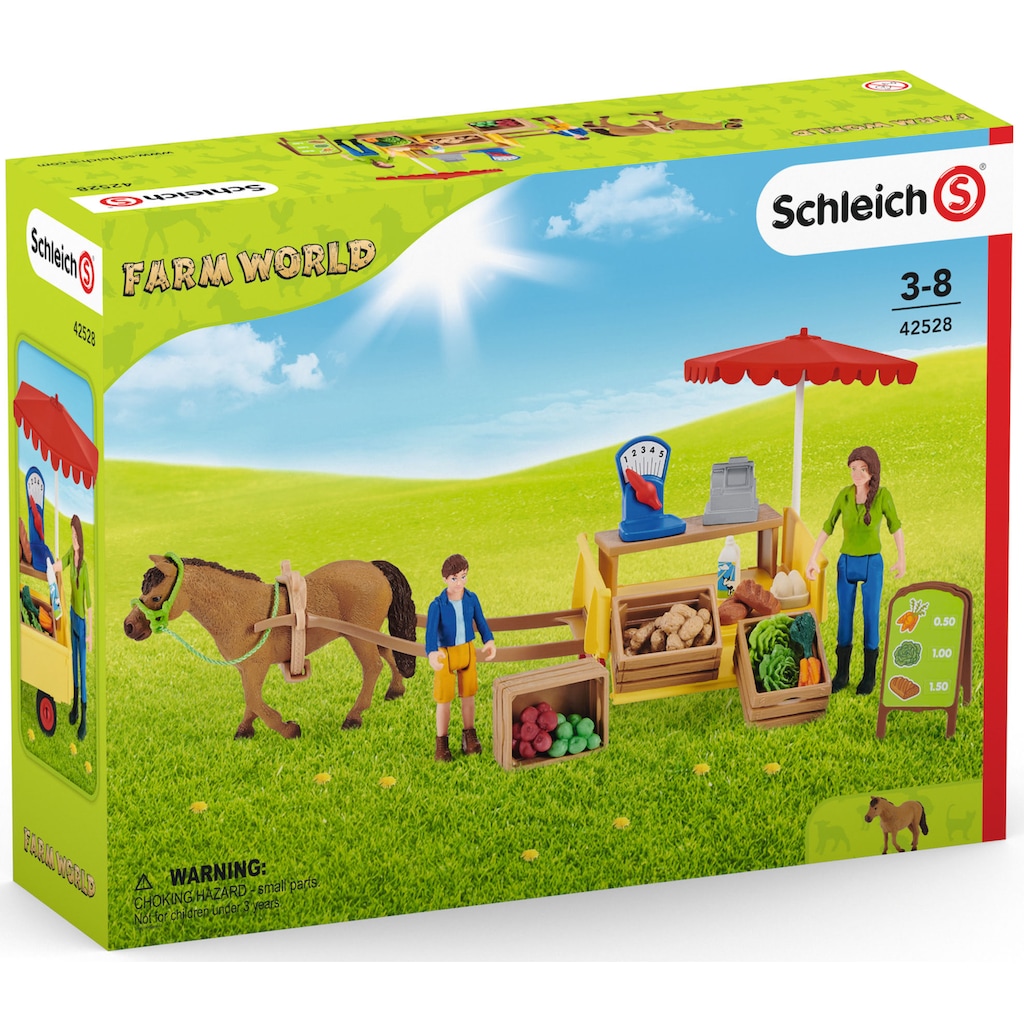 Schleich® Spielwelt »Farm World, Mobiler Farm Stand (42528)«