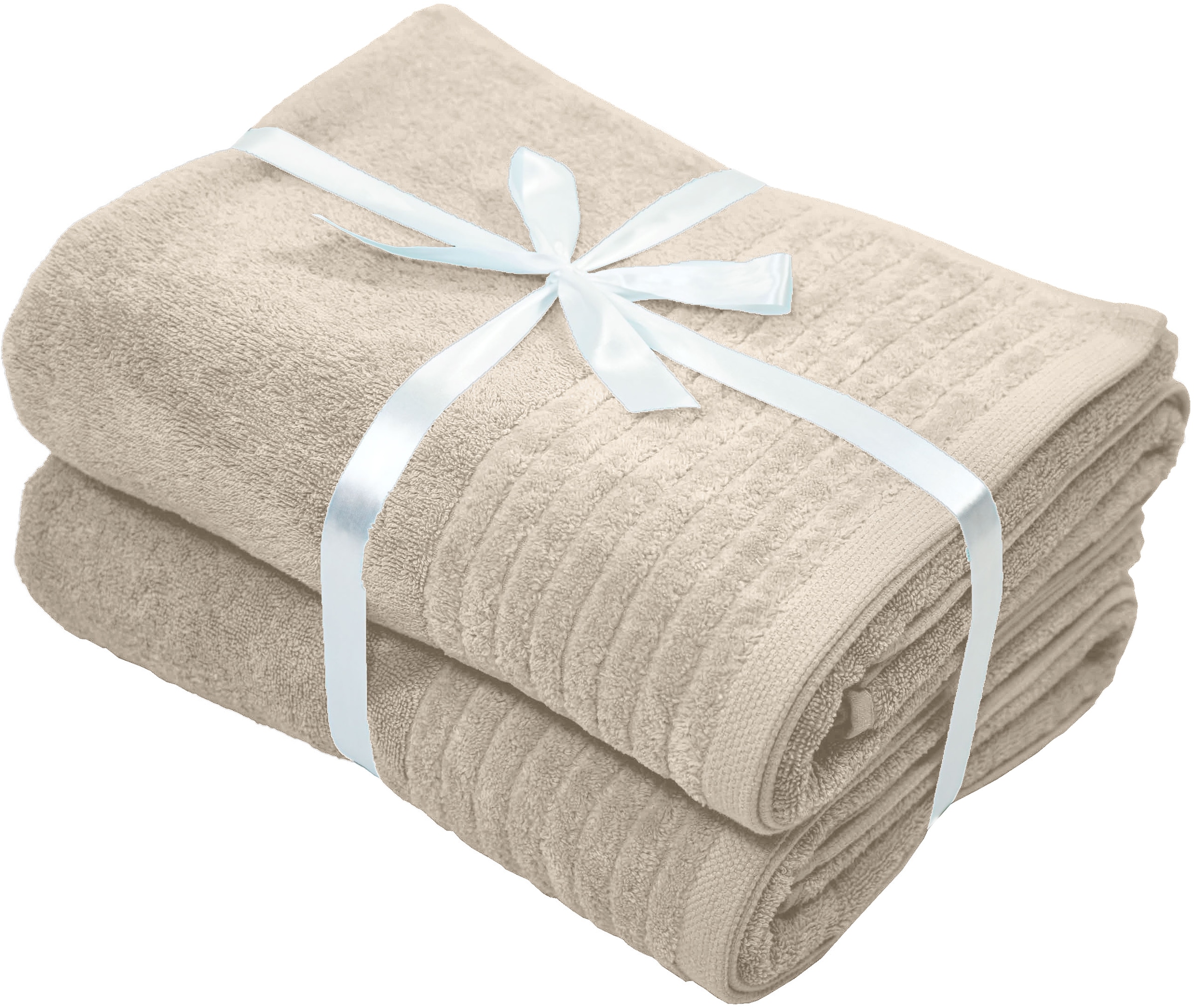 OTTO home Saunatuch »Sanremo Premium, Premium Handtücher, 600 gr/m², 80x200cm« Bordüre, einfarbig, flauschig, weich, dicke Qualität, 5 Jahre Garantie