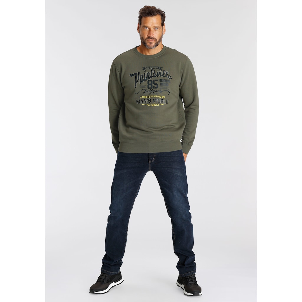 Man's World Sweatshirt, mit Brustprint