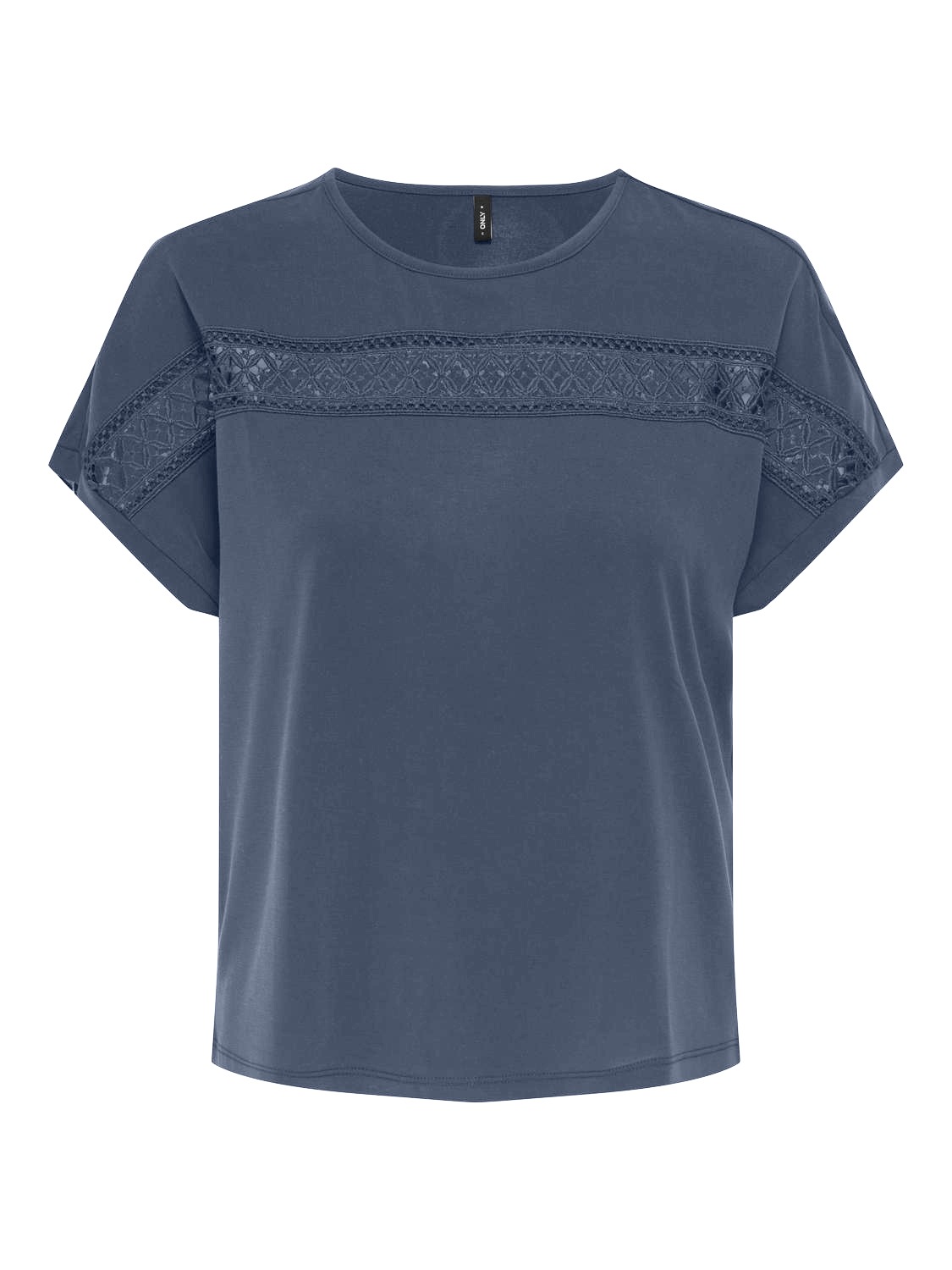 ONLY Kurzarmshirt »ONLFREE LIFE S/S LACE PANEL TOP JRS«