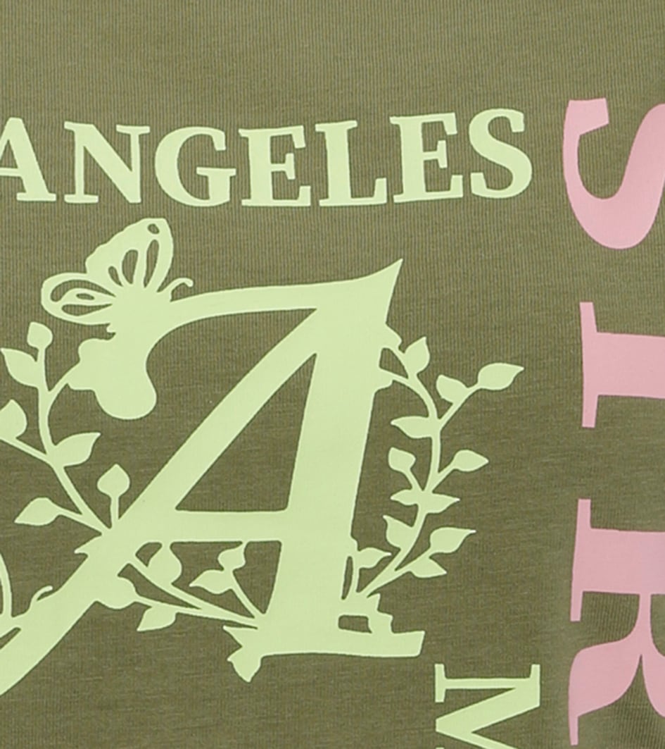 Aniston CASUAL T-Shirt, mit farbharmonischen Frontprint aus Foliendruck